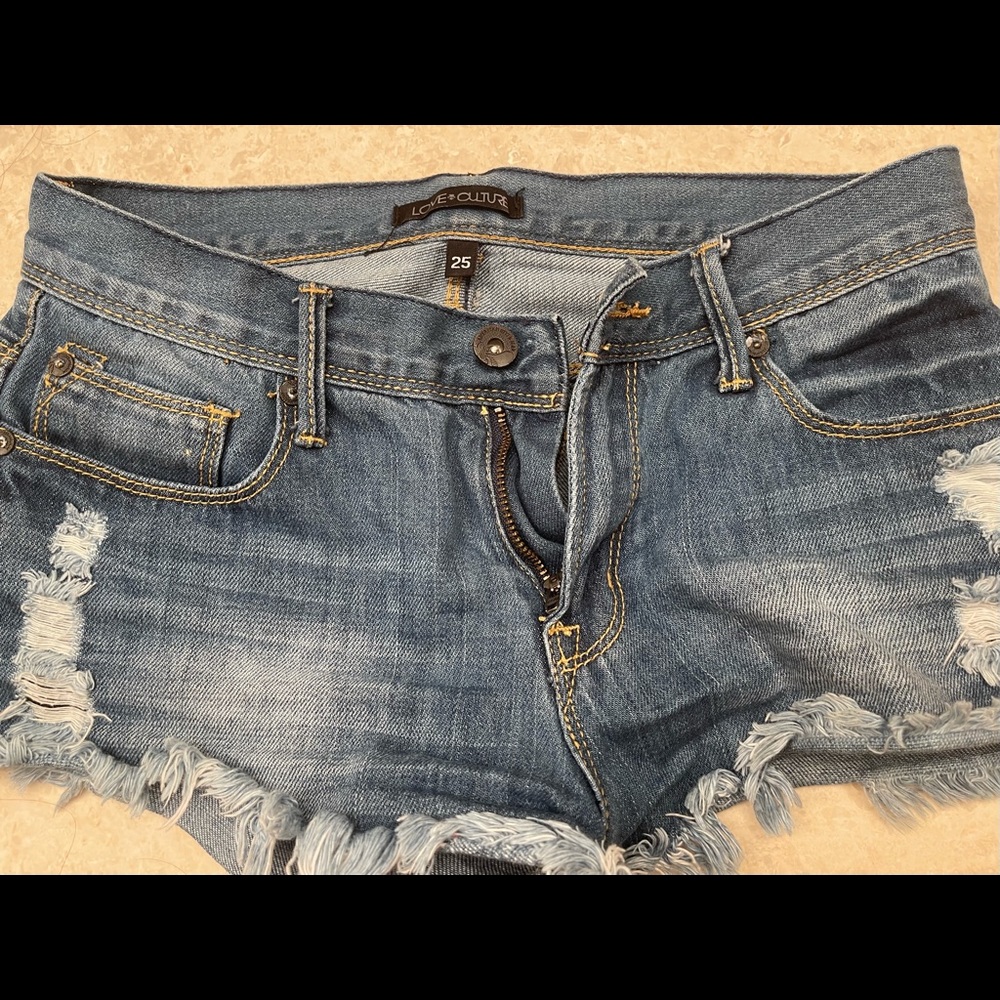 Denim shorts size 25